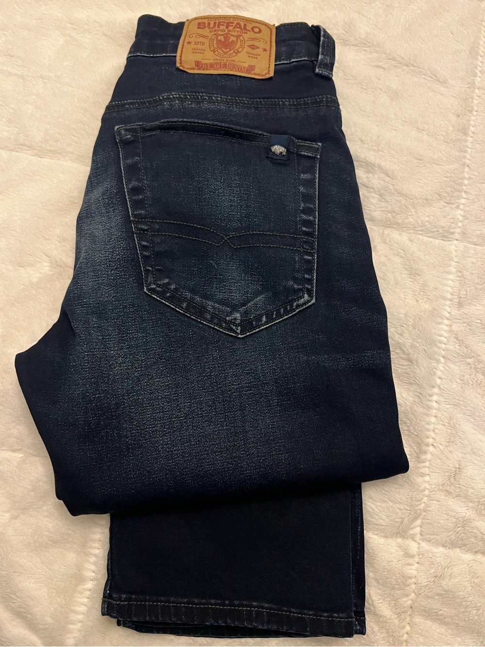 Men’s Buffalo David Bitton Freedom Series Straight Cut Jeans in Blue